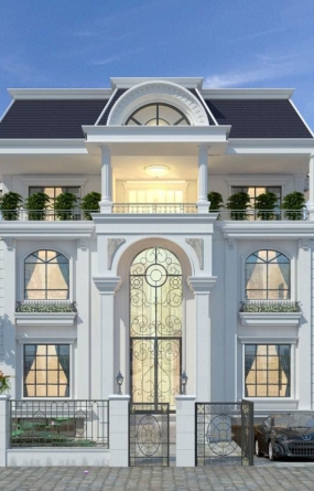 Biệt thự tân cổ điển pháp , 9x16m , Anh Hồ Chị Hải, Châu Thành Bến Tre