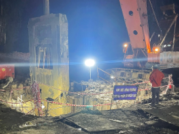 Đồng Tháp đưa 1/3 cọc bêtông lên mặt đất