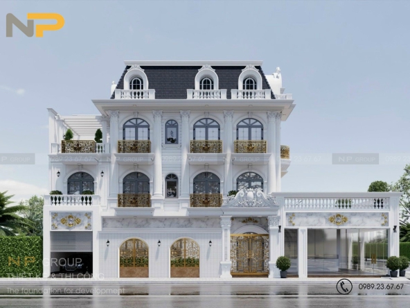 Biệt Thự Tân Cổ Điển Pháp , Anh Hồng 9x19, Rạch Giá, Kiên Giang