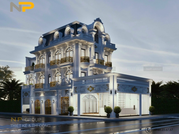 Biệt Thự Tân Cổ Điển Pháp , Anh Hồng 9x19, Rạch Giá, Kiên Giang