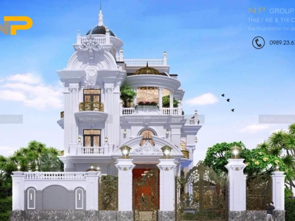 39+ NHỮNG MẪU THIẾT KẾ THI CÔNG BIỆT THỰ PHÁP, DINH THỰ, SANG TRỌNG VÀ ĐẲNG CẤP 2023