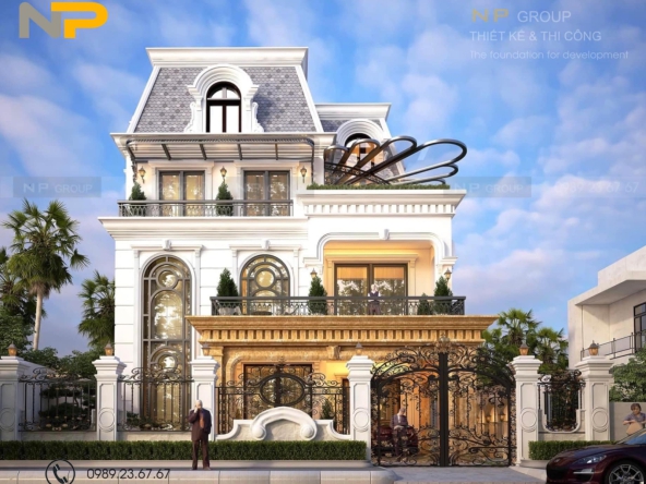 39+ NHỮNG MẪU THIẾT KẾ THI CÔNG BIỆT THỰ PHÁP, DINH THỰ, SANG TRỌNG VÀ ĐẲNG CẤP 2023