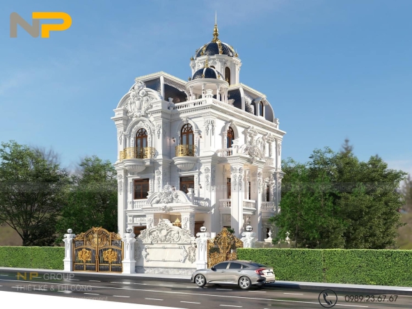 39+ NHỮNG MẪU THIẾT KẾ THI CÔNG BIỆT THỰ PHÁP, DINH THỰ, SANG TRỌNG VÀ ĐẲNG CẤP 2023