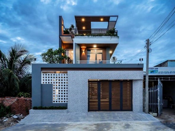 Những mẫu nhà phố 2-3 tầng hiện đại