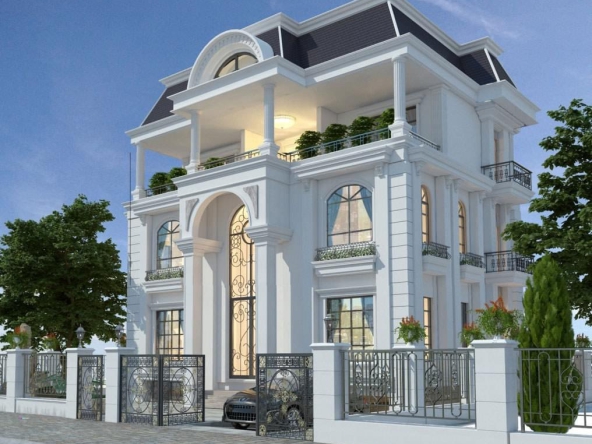 Biệt thự tân cổ điển pháp , 9x16m , Anh Hồ Chị Hải, Châu Thành Bến Tre