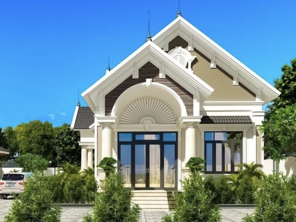 Nhà mái thái 1 tầng, 8,4x18,8m , Chị Mi , Lai Vung , Đồng Tháp