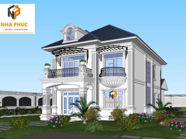 Biệt Thự Tân Cổ Điển 2 Tầng 9,5x18m - Anh Nam chị thúy, Châu Thành Kiên Giang